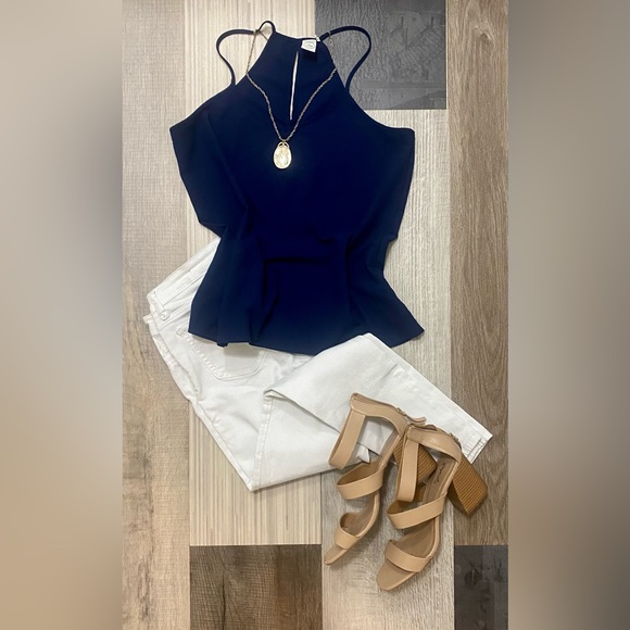 Navy tank top - Picture 1 of 3